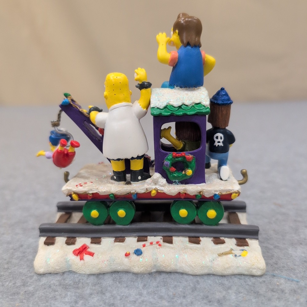 The Simpsons Bully Express Christmas Train Sculpture 2003 Hamilton Collection - Picture 3 of 5